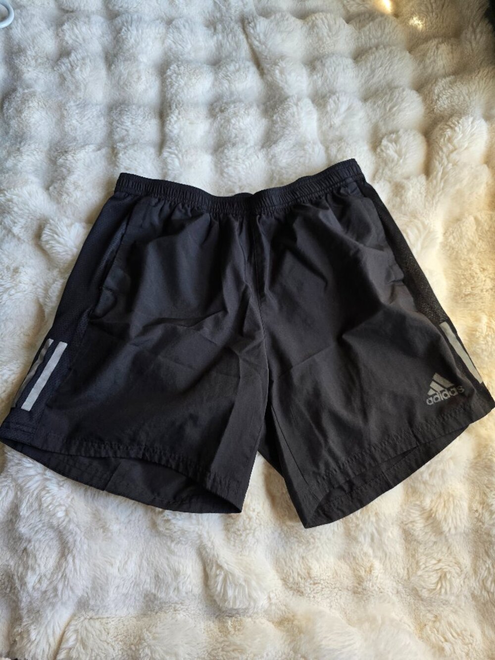 Adidas Mens Dark Grey Athletic Shorts